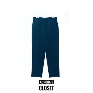St. John 4 Black Santana Pants Front Pleat $700